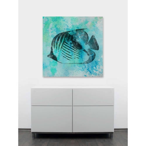 "The Blue Empire" Painting Print on Wrapped Canvas