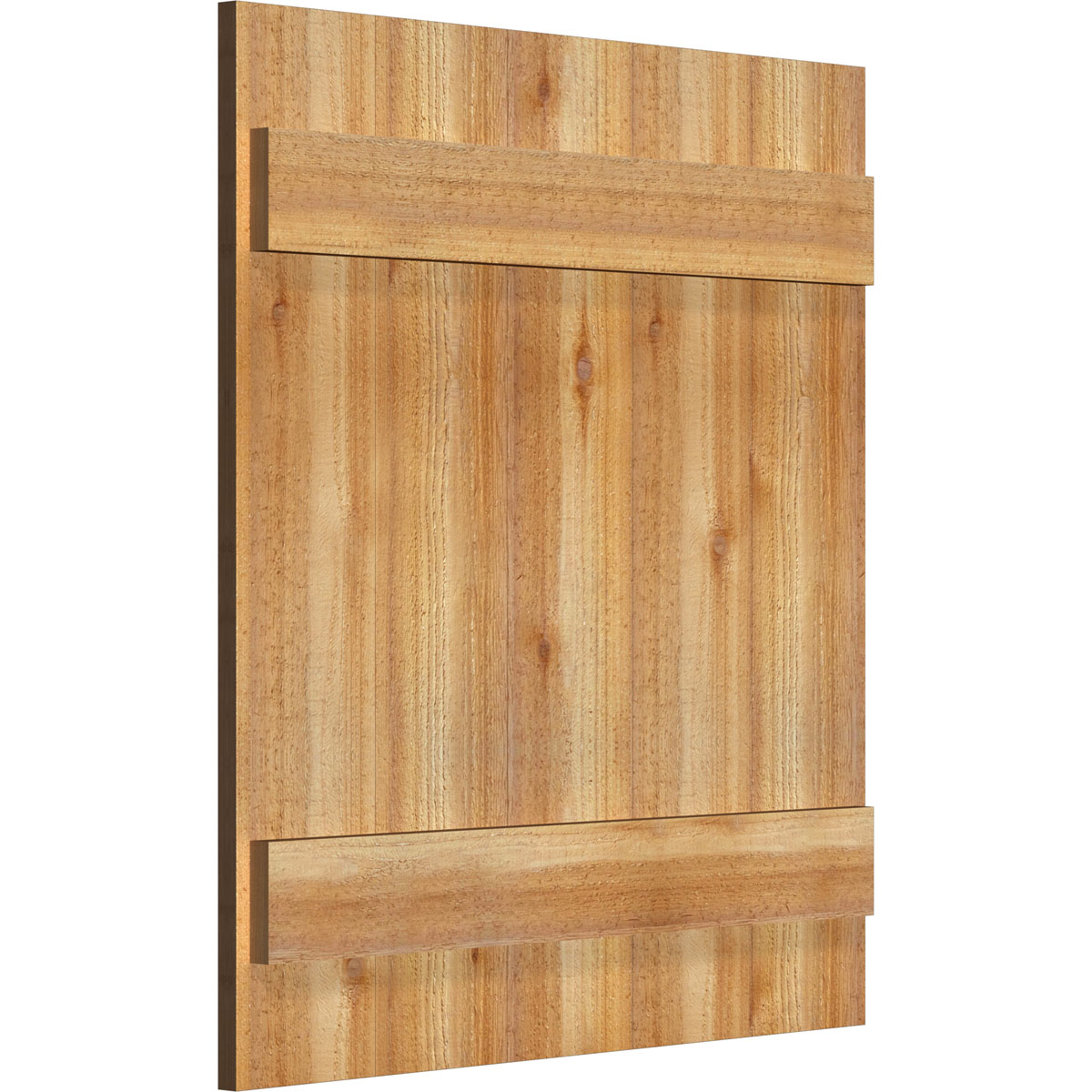 26 7/8"W X 30"H Timbercraft Five 5 3/8" Boards Joined Board-N-Batten Shutters, Rough Sawn Western Red Cedar (Per Pair)