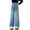 ZD Sky Blue, variant on Girls Jeans Casual Pants With Heart Embroidery Wide Leg Comfortable Leisure Pants Girls Blue 2 Years-3 Years