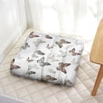 thumbnail image 3 of Dreamy Watercolor Butterflies Meditation Cushion 4.7" Thick Comfort for Hard Floors, 3 of 5