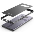 thumbnail image 1 of Case for Note 8, PureGear [Black] GlassBak 360 Bumper Cover with Rear Tempered Glass Panel for Samsung Galaxy Note 8 (SM-N950), 1 of 6
