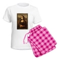 thumbnail image 5 of CafePress - Pandemic Mona Lisa Pajamas - Women's Short Sleeve Print T-Shirt and Pants Light Cotton Pajama Set, 5 of 7