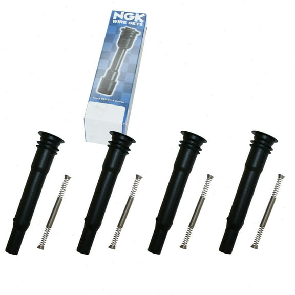 4 pc NGK 59021 Ignition Coil Boots for Direct Spark Plug Wire Fits select: 2008-2010 MERCEDES-BENZ S, 2008-2014 MERCEDES-BENZ C