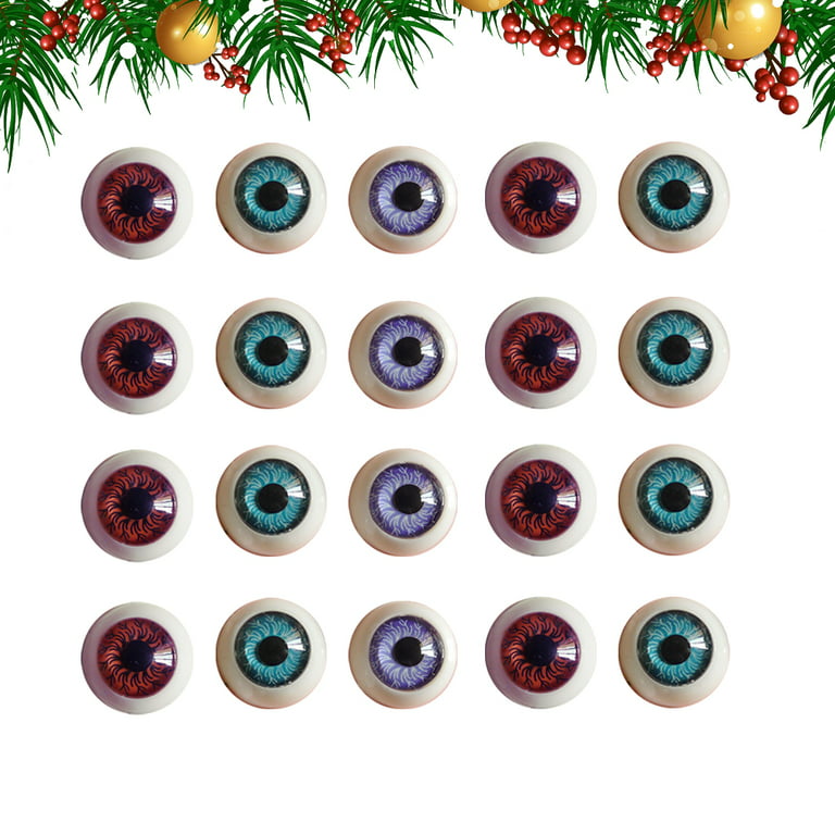 100pcs Oval Eyes Resin Craft Eyes Eyeballs Eyes for DIY Stuffed