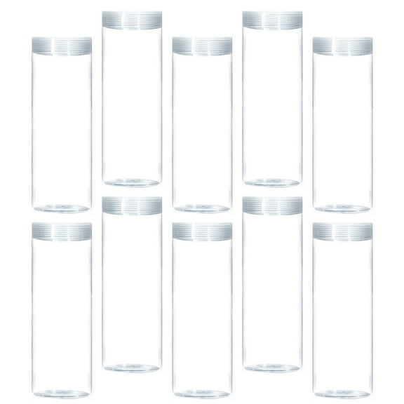 Niceauty 10pcs Quarter Roll Tube for Collectors Transparent Prevent Scratching Storage