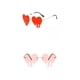 thumbnail image 1 of Gafas de sol BLESIY 2 Uds Forma de Corazón Rojo y Rosa gafas de sol para adultos, 1 of 8
