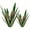 Green, variant on 2pcs Metal Agave Solar Outdoor Lights, Plant Home Decoration, Courtyard Decoration, Fall Decorations Outdoor, Outdoor Solar Lights Lawn Decoration (One Large And One Small )