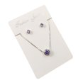 thumbnail image 1 of Fiudx Pendientes de Circonita, Collar Rodiado, Joyería de Latón Pulido, Accesorio de Moda para Mujer, Fácil Mantenimiento., 1 of 1