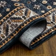 thumbnail image 4 of Garvee 4' x 6' Area Rug Indoor Vintage Persian Rug Machine Washable Rug Low Pile Non-Slip Distressed Area Rug for Living Room Bedroom, Blue, 4 of 5