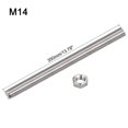 thumbnail image 2 of Uxcell 6Pack M14 x 350mm Fully Threaded Rod w 6Pack Hex Nuts, 2mm Pitch 304 Stainless Steel Right Hand Threaded Rod, 2 of 7