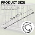 thumbnail image 3 of 304 Stainless Steel Outdoor Fence Gate Chain, Heavy Duty Security Lock Chain for Pets, Lifting, and Climbing, All-Season Weather Resistant Protection, 3 of 6