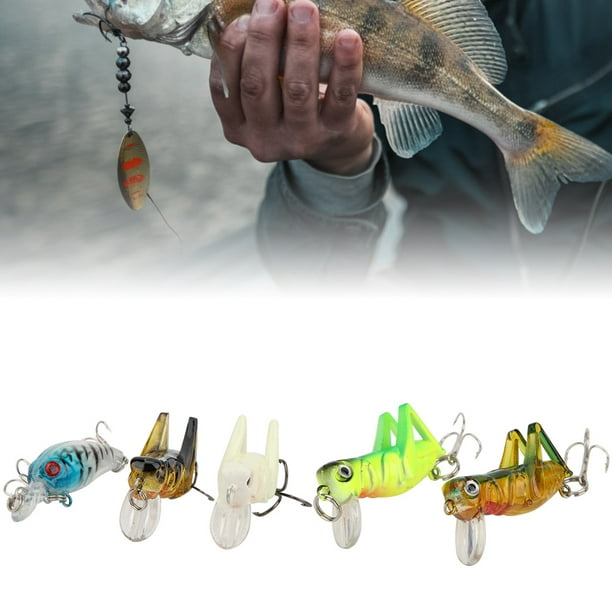Amonida Wear-Resistant Grasshopper Fishing Lure, 47.8g Hard Fishing Lure, Fish Hook 14.5x6.5x2.5cm Pool For Wild Fishing