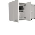 thumbnail image 2 of FM FURNITURE Yuma Wall Cabinet with Four Doors White Engineered Wood, 2 of 6