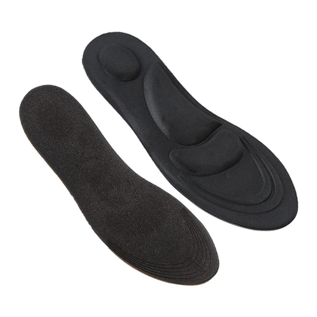 plantillas de soporte Shamjiam acolchadas transpirables Negro Almohadilla de plantillas de espuma de esponja 4D