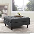 thumbnail image 4 of Modway Empress Mid-Century Modern Upholstered Fabric Ottoman In Wheatgrass, 4 of 4