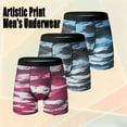 thumbnail image 2 of Mens Underwear Breathable Boxer Briefs  for Men Soft Stretchy Men's Underwear with Fly, 2 of 9