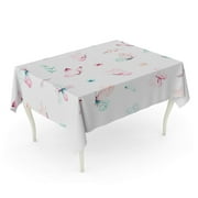 KDAGR Cute Watercolor Unicorn Flowers Nursery Magical Patterns Princess Rainbow Tablecloth Table Desk Cover Home Party Decor 60x120 inch