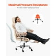 thumbnail image 4 of VEVOR Executive Office Chair High Back Chair Footrest & Removable Armrests Brown, 4 of 9