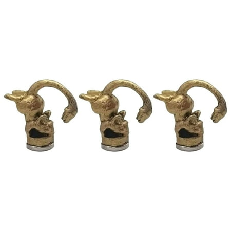 

Halloween Desktop Ornament! Hinge Head Home Decoration Vintage Animal Door Hinge Heads Decorative Topper Set of 3 Fun Bronzed Animal Hinge Head Magnet Door Hinge Pin Topper for Animal Lovers