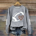 thumbnail image 5 of Womens Sweaters For Women Funny Football Mom Crewneck Sweatshirt Soft Lightweight Breathable Print Top Perfect Gift For Daily Casual Travel M Fall Sweaters For Women, 5 of 5
