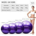 thumbnail image 4 of Pelota de Yoga antiexplosión 45cm/55cm/65cm/75cm pelota de equilibrio de estabilidad Pilates barra física, 4 of 8