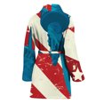 thumbnail image 2 of American Statue Of Liberty Women Bathrobe One Size Univeral Fits, American Flag Fashion Lightweight Plush Fleece Long Robe For Women. Gifts For Us Independence Day, 4Th Of July, 2 of 3