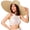 Brown 9.8 Inches Brim Width, variant on Sun Straw Hat for Women, UPF 50+ Floppy Wide Brim Summer Hat, Foldable Roll Up Travel Hat Beach Hats for Women