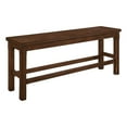 thumbnail image 1 of Lsy Counter Height Dining Bench- 64 Inch Dark Brown Wood Frame, 1 of 6