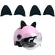 thumbnail image 1 of BRILLAR Casco De Moto Orejas De Gato - Negro, 2 Pares, 1 of 5