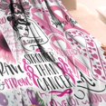 thumbnail image 3 of Pink Breast Cancer Blanket,Comfortable Soft Flannel Throw Blanket,All Season,Warm Lightweight Blankets for Sofa Bed Couch Living Room Chair,30"x40", 3 of 4