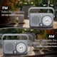 thumbnail image 3 of Radio Multifuncional Portátil, Banda , Radio FM/AM, Tarjeta TF, Reproductor de Música en Disco U, Altavoz Inalámbrico Bluetooth para Exteriores, 3 of 5