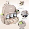 thumbnail image 3 of Baby Essentials 3 in 1 Diaper Bag Backpack, Changing Pad & Pacifier Pouch for Newborns, Infants, Toddlers - Quilted, Smooth, Sheek, Padded in Design, 3 of 8