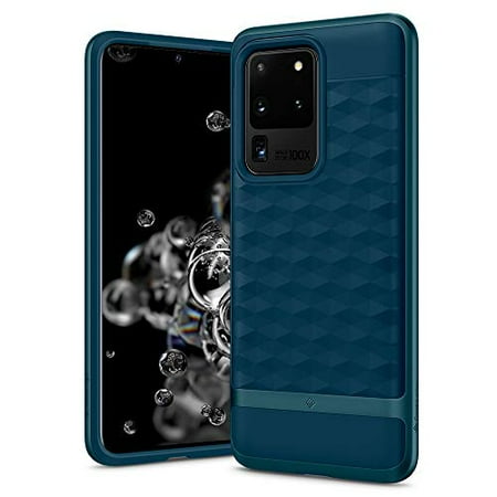 Caseology Parallax for Samsung Galaxy S20 Ultra Case (2020) - 3D Pattern and Design - Aqua Green