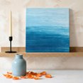 thumbnail image 3 of Ships Next Day Canvas Wall Art 12"x12",Sky Blue Ombre Wood Framed Canvas Print Painting,Modern Abstract Art Ocean Oil Painting Ready to Hang Small Picture Wall Decor for Kitchen Dining Room Office, 3 of 9