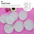thumbnail image 2 of OULII 10pcs Round Sorting Tray for Beadwork Silver Plastic with Safety, 2 of 8
