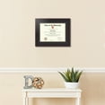 thumbnail image 2 of ArtToFrames 10x14 inch Diploma Frame - Framed in Traditional Cherry with Steps with Black and Gold Mats, Comes with Regular Glass and Sawtooth Hanger for Wall Hanging (D-4165-10x14), 2 of 4