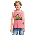 thumbnail image 6 of BLTIBY 2025 Girls Boys Tank Top Summer Sleeveless Funny T Shirt for Teen Infant Toddler Printed Round Neck Casual Fashion Tee Blouse Pink 10-11 Years, 6 of 6