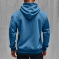 thumbnail image 7 of Men's Winter Raglan Sleeve Hoodie Soft Fleece Full Zip Athletic Jacket Wind Resistant Loose Causal Hoodies, L, 7 of 7