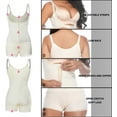 thumbnail image 3 of VASLANDA Women Shapewear Bodysuit Latex Waist Trainer Full Body Shaper Tummy Control Fajas Colombianas Zipper Open Bust Corset, 3 of 6