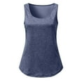 thumbnail image 5 of MRULIC tank tops women Women Workout Tops Sports Running Tank Mesh Yoga Training Shirts Womens tank tops Navy Blue + USï¼16-18, 5 of 9