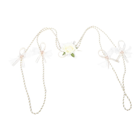 HOMEMAXS Rose Wedding Lasso Rope Traditional Western Unity Cord for Catholic Bridal Ceremony and Wedding Party Favor 1 Set
