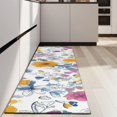 thumbnail image 4 of Pioneer Flower Floral Print Pattern Kitchen Rug Mat,Kitchen Runner Rugs Non Skid Washable,Decorative Kitchen Floor Mats for Kitchen,Sink,Laundry,17"X47", 4 of 5