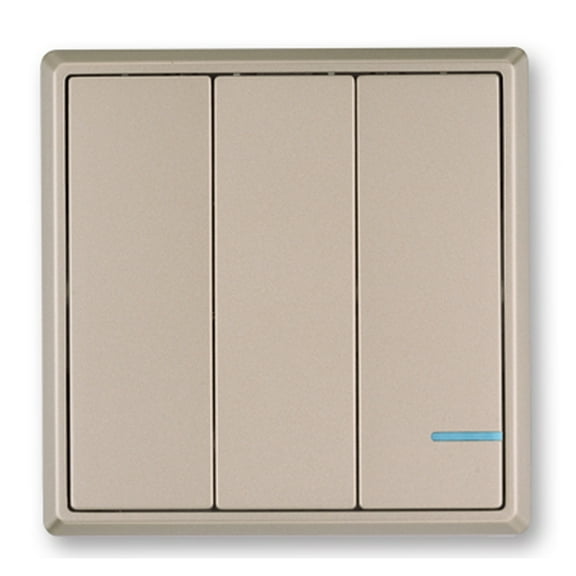 GREENCYCLE 1 Pack 3-Gang Gold Wireless Light Switch Outdoor 1600ft Indoors 130ft - Remote Ceiling Lamp LED Bulb - IP54 Waterproof Design fit for Our 110V Receiver