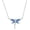 12 December Birthstone, variant on Dragonfly Necklace Sterling Silver Crystal BirthstoneDragonfly Jewelry Gifts
