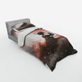 thumbnail image 2 of Ambesonne Japanese Bedding Set 3 Pcs, Samurai Japan, Twin, Salmon Umber, 2 of 2