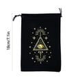 thumbnail image 2 of Modern Tarot Card Storage Pouch Flannel Drawstring Bag for Organizing Divination Accessories and Small Items Universal Home Textile Storage, 2 of 3