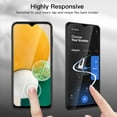 thumbnail image 6 of JETech Screen Protector for Samsung Galaxy A13 / A13 5G with Camera Lens Protector, Tempered Glass Film, HD Clear, 2-Pack Each, 6 of 7