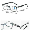 thumbnail image 4 of Blue Light Blocking Reading Glasses 2.00 for Men and Women Spring Hinge Presbyopic Glasses Plastic Square Readers +2.00, 4 of 5