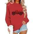 thumbnail image 6 of Ounisa Valentines Sweatshirt Women Gnomes Shirts Love Heart Sweater Crewneck Long Sleeve Pullover Tops, 6 of 6