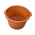 thumbnail image 3 of Cuenca para Remojar Pies con Protuberancias de Masaje Y Fondo Seguro Hecha en Pp Sólido Equipada con Asa Ergonómica Adecuada para Mujeres Descanso Tra marrón claro, 3 of 8